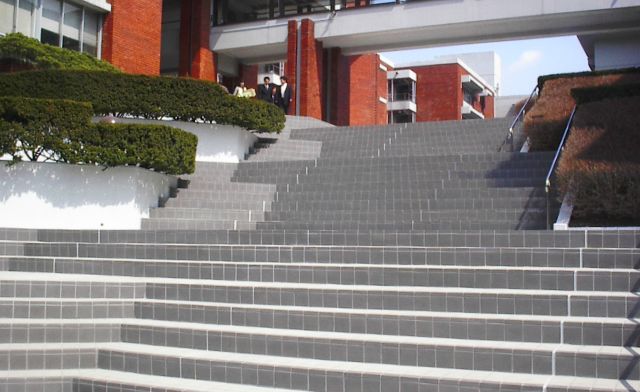 東京薬科大学 エントランス階段